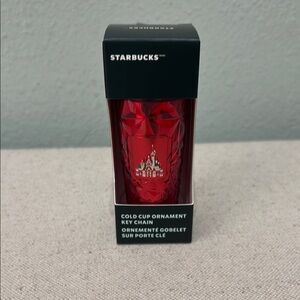 Starbucks Festive Red Cold Cup Key Chain